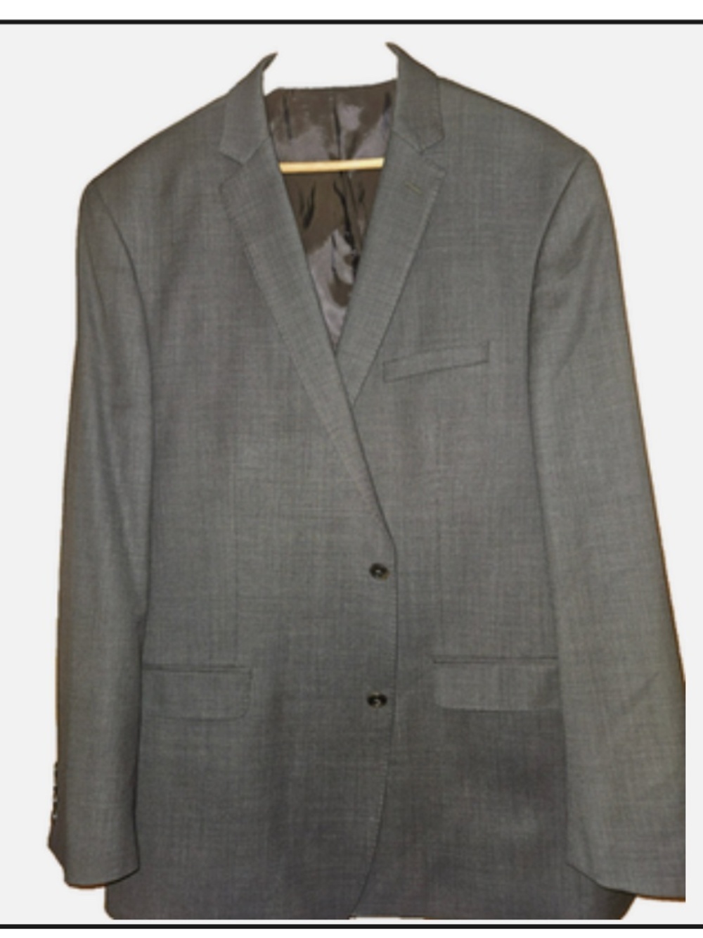 JOSEPH ABBOUD Taupe Pure Wool Suit Single Pleat Classic Fit 48L